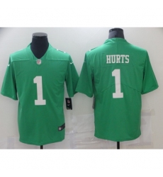 Men's Philadelphia Eagles #1 Jalen Hurts Limited Green Rush Vapor Untouchable Football Jersey