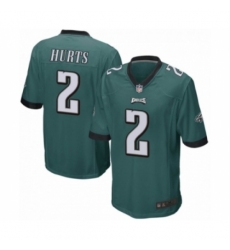 Philadelphia Eagles #2 Jalen Hurts Game Midnight Green Team Color Football Jersey