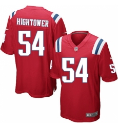 Men's Nike New England Patriots #54 Dont'a Hightower Game Red Alternate NFL Jersey