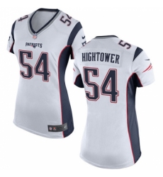 Women's Nike New England Patriots #54 Dont'a Hightower Game White NFL Jersey