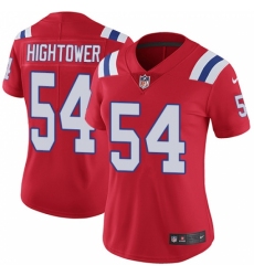 Women's Nike New England Patriots #54 Dont'a Hightower Red Alternate Vapor Untouchable Limited Player NFL Jersey