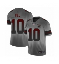 Men's Kansas City Chiefs #10 Tyreek Hill Limited Gray City Edition Football Jersey