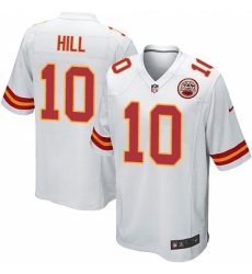 Men's Nike Kansas City Chiefs #10 Tyreek Hill Game White NFL Jersey