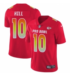 Men's Nike Kansas City Chiefs #10 Tyreek Hill Limited Red 2018 Pro Bowl NFL Jersey