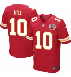 Men's Nike Kansas City Chiefs #10 Tyreek Hill Red Team Color Vapor Untouchable Elite Player NFL Jersey