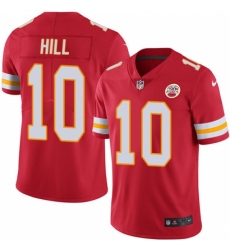 Men's Nike Kansas City Chiefs #10 Tyreek Hill Red Team Color Vapor Untouchable Limited Player NFL Jersey