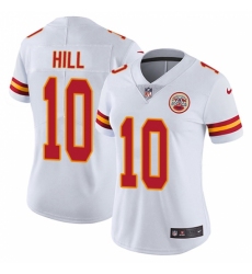 Women's Nike Kansas City Chiefs #10 Tyreek Hill Elite White NFL Jersey