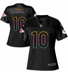 Women's Nike Kansas City Chiefs #10 Tyreek Hill Game Black Fashion NFL Jersey