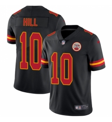 Youth Nike Kansas City Chiefs #10 Tyreek Hill Limited Black Rush Vapor Untouchable NFL Jersey