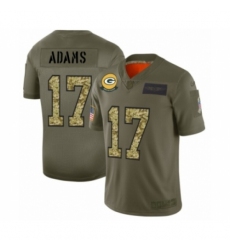 Men's Green Bay Packers #17 Davante Adams 2019 Olive Camo Salute to Service Limited Jersey