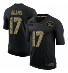 Men's Green Bay Packers #17 Davante Adams Camo 2020 Salute To Service Limited Jersey