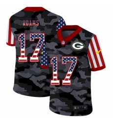 Men's Green Bay Packers #17 Davante Adams Camo Flag Nike Limited Jersey