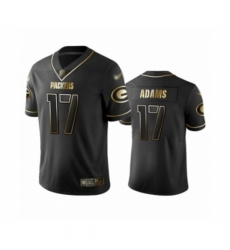 Men's Green Bay Packers #17 Davante Adams Limited Black Golden Edition Limited Football Jersey