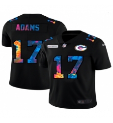 Men's Green Bay Packers #17 Davante Adams Rainbow Version Nike Limited Jersey