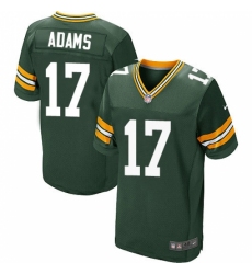 Men's Nike Green Bay Packers #17 Davante Adams Elite Green Team Color NFL Jersey