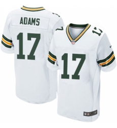 Men's Nike Green Bay Packers #17 Davante Adams Elite White NFL Jersey