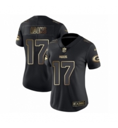 Women's Green Bay Packers #17 Davante Adams Limited Black Gold Vapor Untouchable Limited Football Jersey