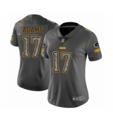 Women's Green Bay Packers #17 Davante Adams Limited Gray Static Fashion Limited Football Jersey