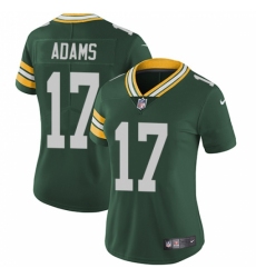 Women's Nike Green Bay Packers #17 Davante Adams Green Team Color Vapor Untouchable Limited Player NFL Jersey