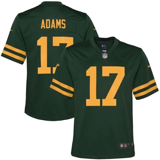 Youth Green Bay Packers #17 Davante Adams Nike Green Alternate Game Player Jersey Youth Green Bay Packers #17 Davante Adams Nike Green Alternate Game Player Jersey