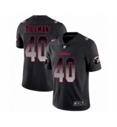 Men's Arizona Cardinals #40 Pat Tillman Limited Black Smoke Fashion Football Jersey