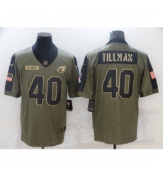 Men's Arizona Cardinals #40 Pat Tillman Nike Olive 2021 Salute To Service Limited Player Jersey