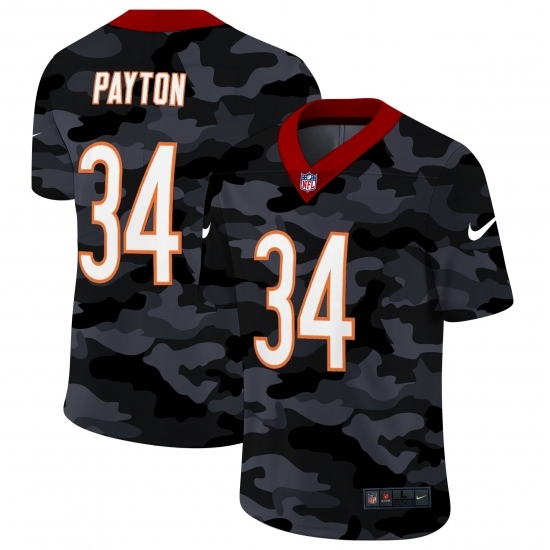 Men's Chicago Bears #34 Walter Payton Camo 2020 Nike Limited Jersey Men's Chicago Bears #34 Walter Payton Camo 2020 Nike Limited Jersey