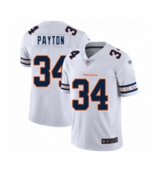 Men's Chicago Bears #34 Walter Payton White Team Logo Fashion Limited Football Jersey