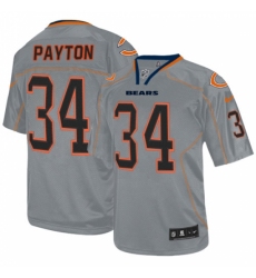 Men's Nike Chicago Bears #34 Walter Payton Elite Lights Out Grey NFL Jersey