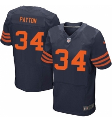 Men's Nike Chicago Bears #34 Walter Payton Elite Navy Blue Alternate NFL Jersey