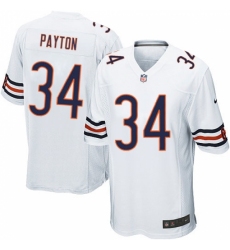Men's Nike Chicago Bears #34 Walter Payton Game White NFL Jersey