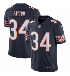 Men's Nike Chicago Bears #34 Walter Payton Navy Blue Team Color Vapor Untouchable Limited Player NFL Jersey