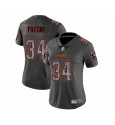 Women's Chicago Bears #34 Walter Payton Limited Gray Static Fashion Football Jersey
