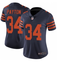 Women's Nike Chicago Bears #34 Walter Payton Navy Blue Alternate Vapor Untouchable Limited Player NFL Jersey