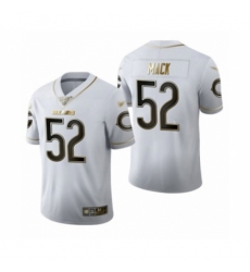 Men's Chicago Bears #52 Khalil Mack Limited White Golden Edition Football Jersey