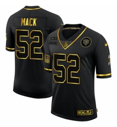 Men's Chicago Bears #52 Khalil Mack Olive Gold Nike 2020 Salute To Service Limited Jersey