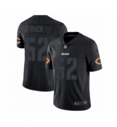 Men's Nike Chicago Bears #52 Khalil Mack Limited Black Rush Impact NFL Jersey