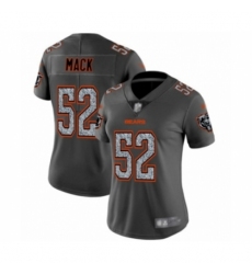 Women's Chicago Bears #52 Khalil Mack Limited Gray Static Fashion Football Jersey