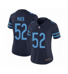 Women's Chicago Bears #52 Khalil Mack Limited Navy Blue City Edition Football Jersey