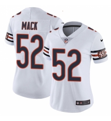 Women's Nike Chicago Bears #52 Khalil Mack White Vapor Untouchable Limited Player NFL Jersey