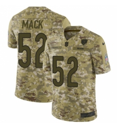 Youth Nike Chicago Bears #52 Khalil Mack Limited Camo 2018 Salute to Service NFL Jersey