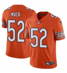 Youth Nike Chicago Bears #52 Khalil Mack Orange Alternate Vapor Untouchable Limited Player NFL Jersey