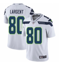 Youth Nike Seattle Seahawks #80 Steve Largent White Vapor Untouchable Limited Player NFL Jersey