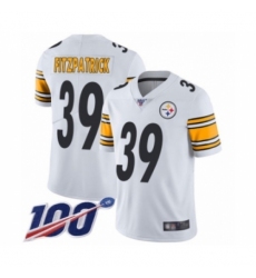 Youth Pittsburgh Steelers #39 Minkah Fitzpatrick White Vapor Untouchable Limited Player 100th Season Football Jersey