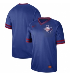 Men's Nike Texas Rangers Blank Cooperstown Collection Legend V-Neck Jersey Royal