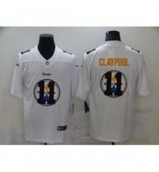 Men's Pittsburgh Steelers #11 Chase Claypool White Nike White Shadow Edition Limited Jersey