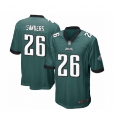 Men's Philadelphia Eagles #26 Miles Sanders Game Midnight Green Team Color Football Jersey