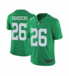 Men's Philadelphia Eagles #26 Miles Sanders Limited Green Rush Vapor Untouchable Football Jersey