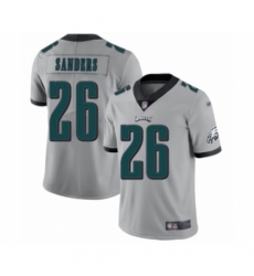 Men's Philadelphia Eagles #26 Miles Sanders Limited Silver Inverted Legend Football Jersey