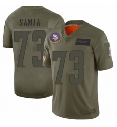 Men's Minnesota Vikings #84 Randy Moss Limited Camo 2019 Salute to Service Football Jersey